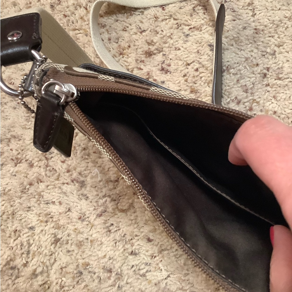 Coach Brown and Black Crossbody Bag - Picture 5 of 5